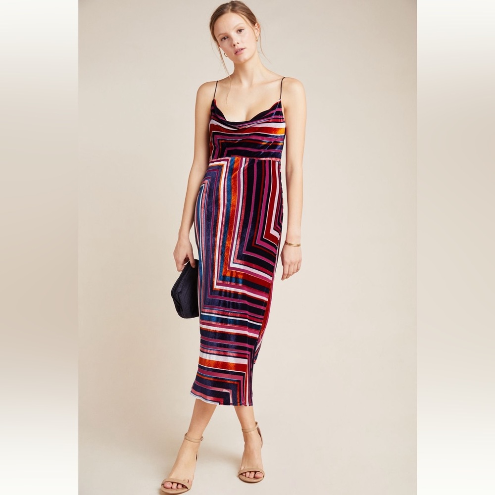 TINA VELVET DRESS - ANTHROPOLOGIE